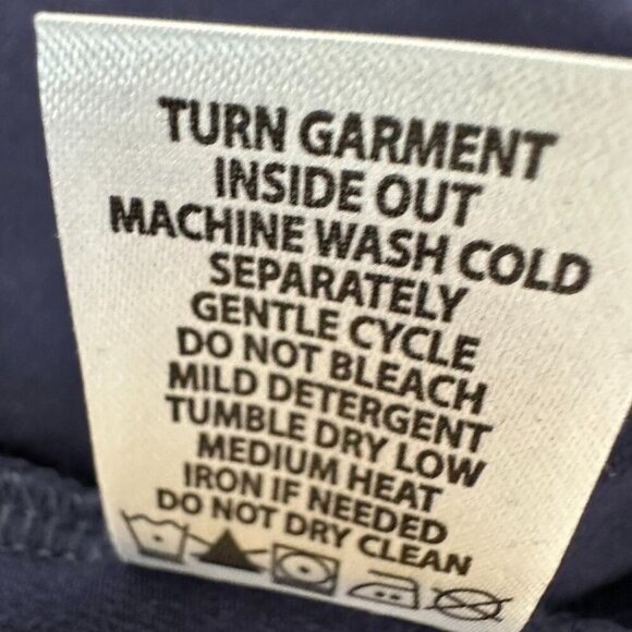 Spartina 449 Embroidered Monica Shift Dress Size Small Navy Blue Stretch Boho - Picture 12 of 13